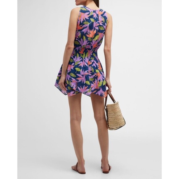 Ramy Brook Asher Floral-Print Mini Dress XS Resort Vacation Tropical Cruise - Picture 5 of 13